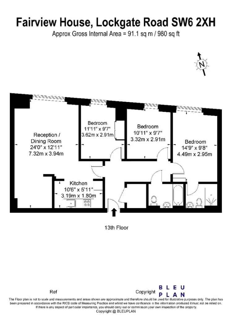3 Bedroom Apartment House to Rent Near Canary Wharf