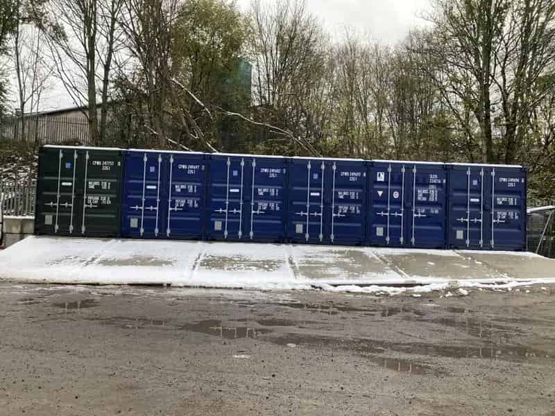 20ft Shipping Containers Near Industrial Unit