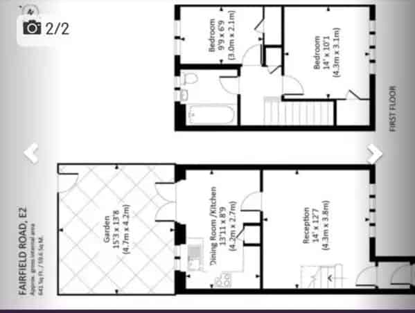 Two Bedroom House with Garden and Parking