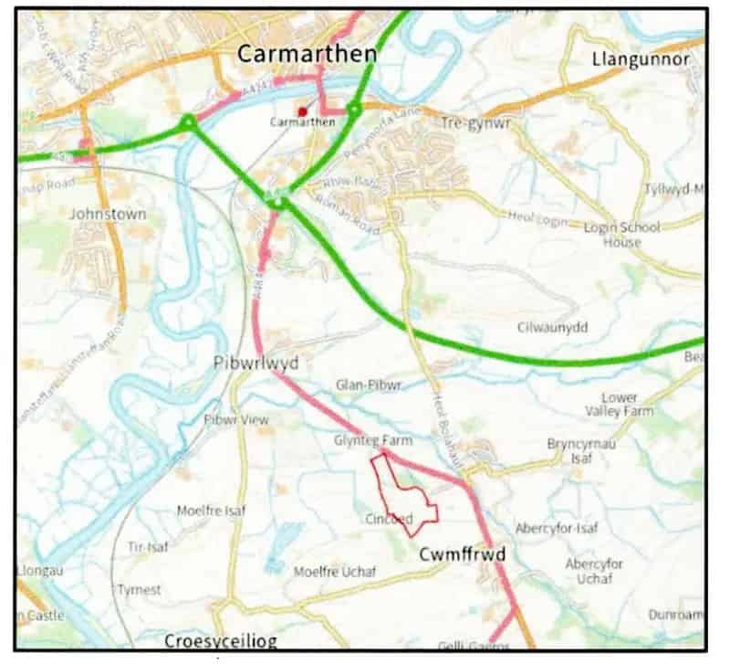 20.87 Acres Pasture Land for Sale near Carmarthen