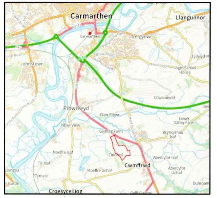 20.87 Acres Pasture Land for Sale near Carmarthen