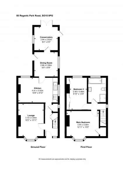 2 bedroom  Semi-detached house