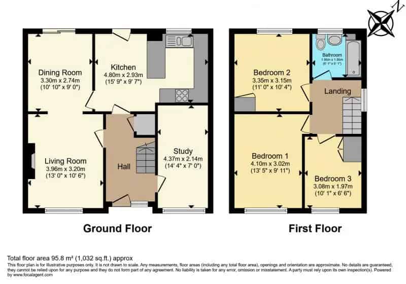 3 bedroom  Semi-detached house