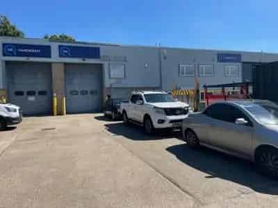 Industrial Unit Steel Portal Frame High Eaves Loading Door CCTV