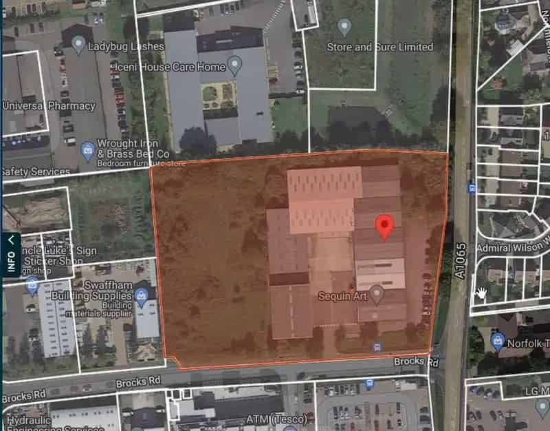 3.34 Acre Industrial Land Plot Swaffham Norfolk Redevelopment Opportunity