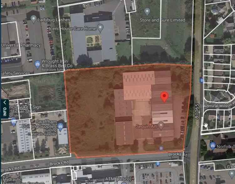 3.34 Acre Industrial Land Plot Swaffham Norfolk Redevelopment Opportunity