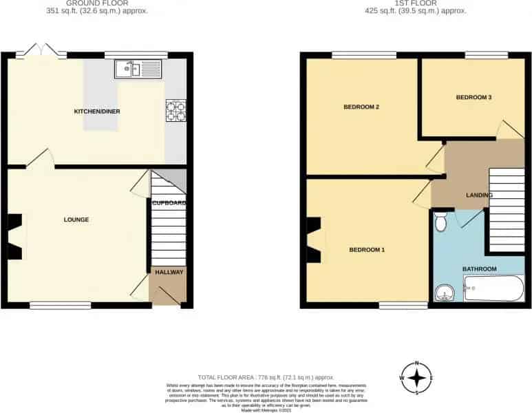 3 Bedroom Terraced House Poolstock Wigan Modern Kitchen Private Garden