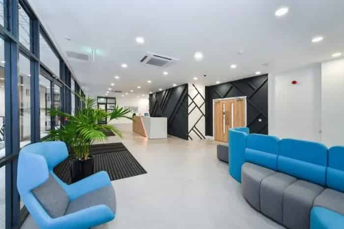 Nottingham City Centre Reception Area Office Space