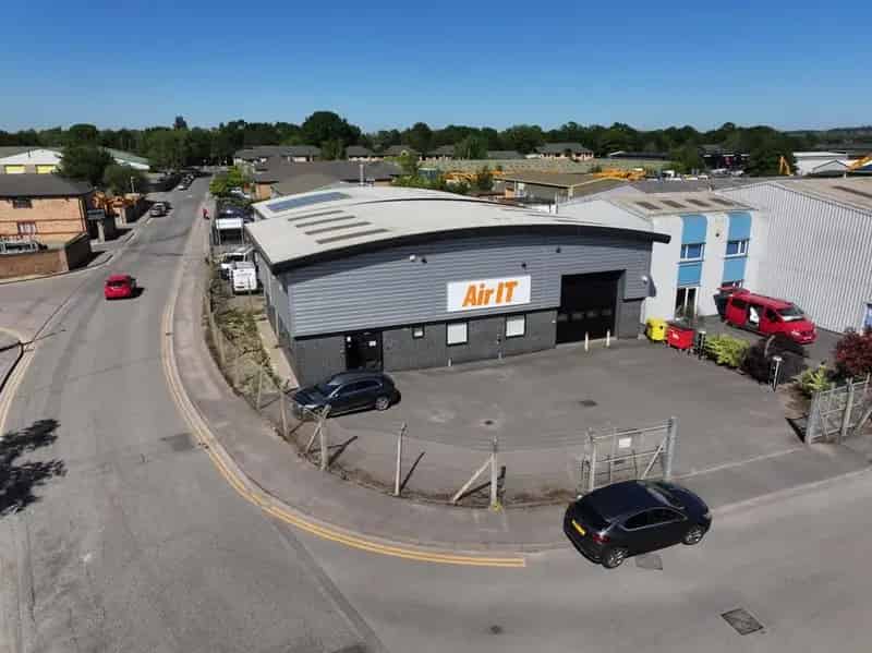 Modern Industrial Office Building with Warehouse Space