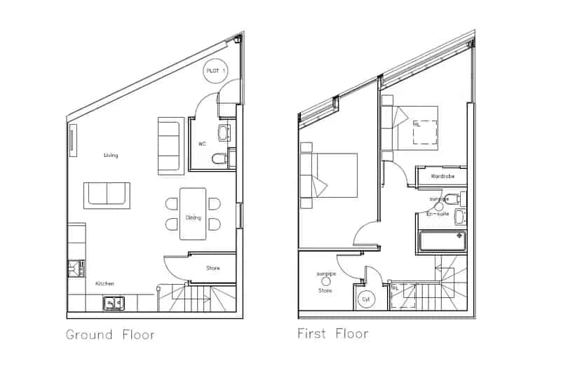 Modern 2 & 3 Bedroom Houses in Slough Near Train Station