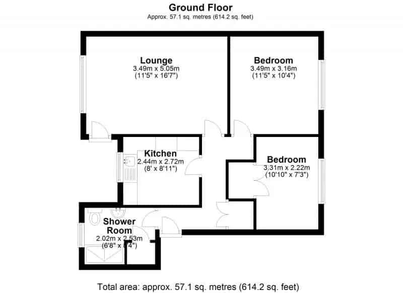 2 Bedroom Apartment with Garage and Parking Long Leasehold