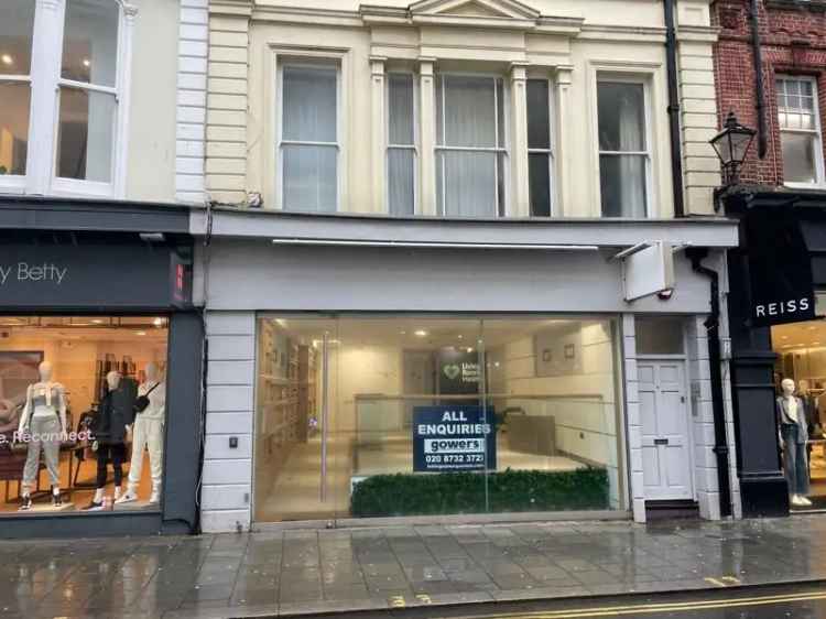 Ground & Lower Ground Floor Retail Unit For Sale