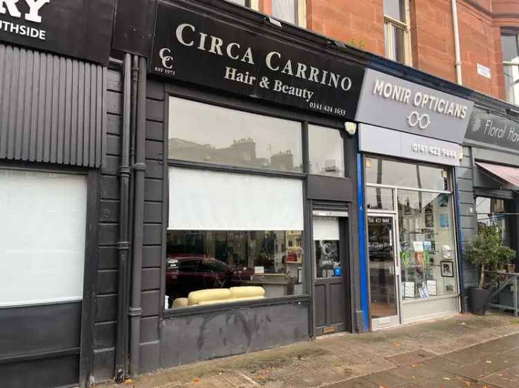 Glasgow Salon - Fully Fitted with Basement Beauty Room - New Lease Available