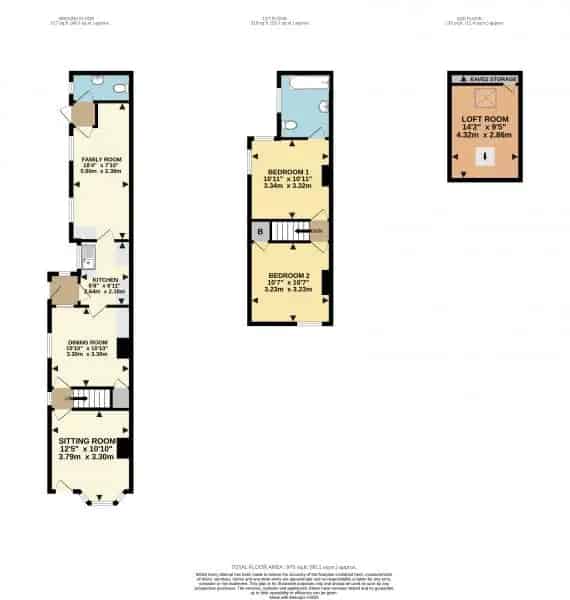 2 bedroom  Semi-detached house
