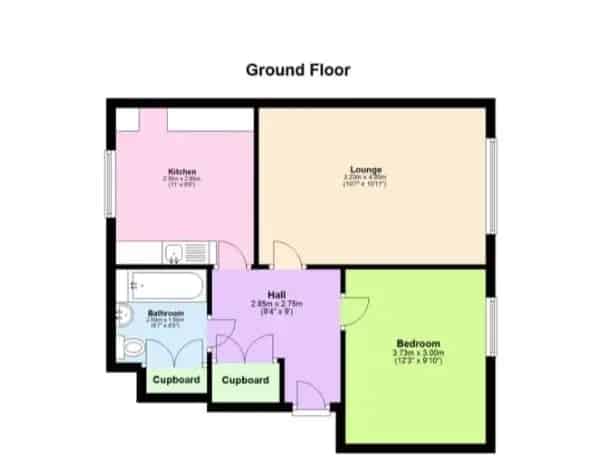 Ground Floor Apartment Near City Centre with Parking and Gas Central Heating