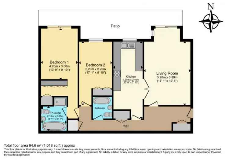 2 bedroom  Apartment