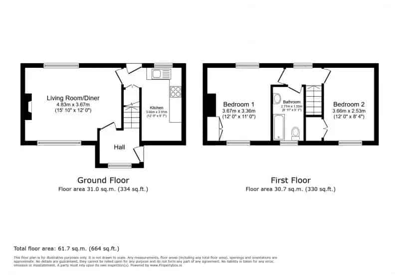 2 Bedroom Mid Terrace House Chester Boughton