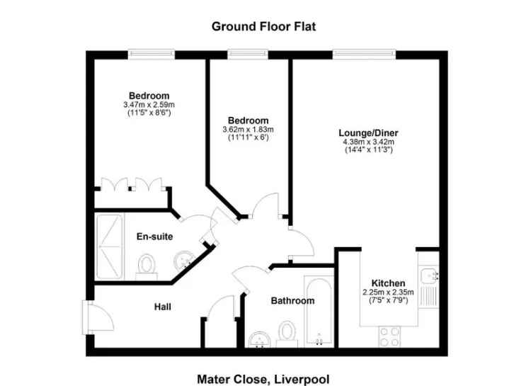 2 bed flat for sale