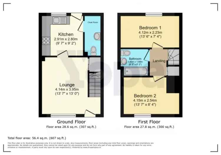 2 Bedroom Terraced House Near Glasgow Fort