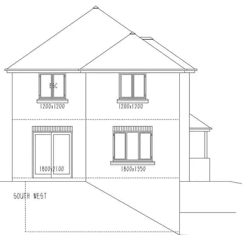 4 Bed Detached House Plan with Garaging Welshpool