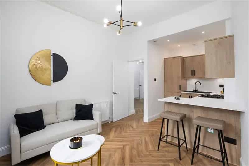 2 Bed Flat Musselburgh Near Beach Harbour Newly Renovated Modern Kitchen 2 Double Bedrooms