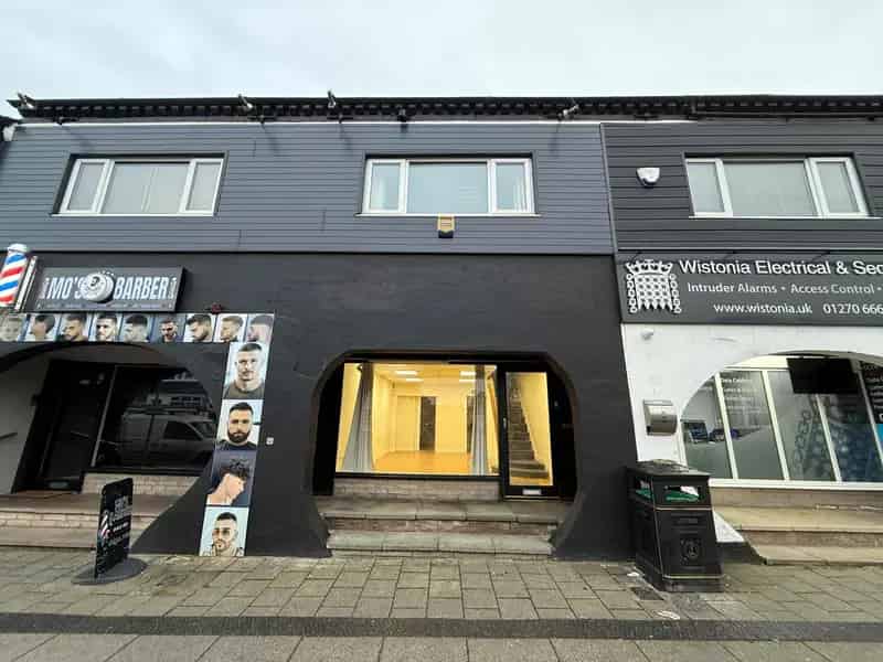 Crewe Retail Unit Two Storey Office Space New Roller Shutter