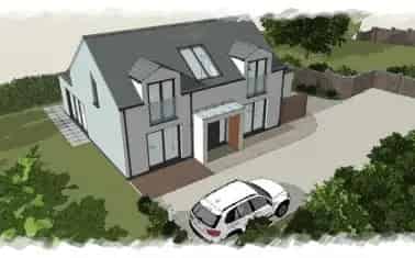 Detached 3-Bedroom House Plot Churchstow Devon Full Planning Permission