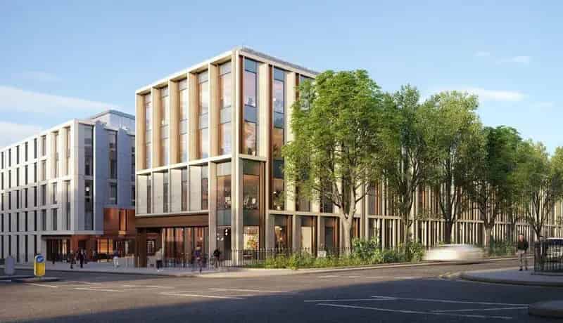 New Edinburgh Office Building: Modern Workspace with Wellness Amenities