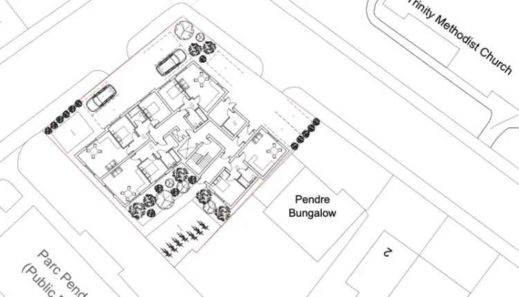 Prestatyn Development Site: 4 Townhouses or 8 Luxury Flats