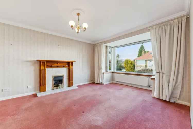 Semi Detached Bungalow in Barloch Milngavie with Large Garden and Development Potential