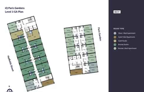 2 Bed Flat 47m2 London 7th 9th Floor Shared Kitchen