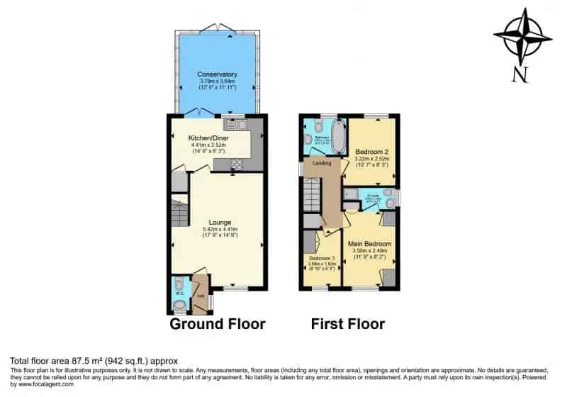 3 Bedroom Detached House with Conservatory and Driveway Parking
