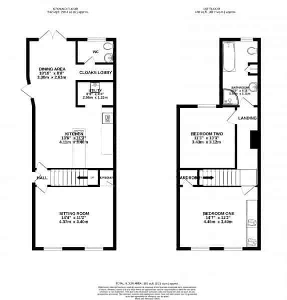 2 Bedroom Semi-Detached House Refurbished and Extended