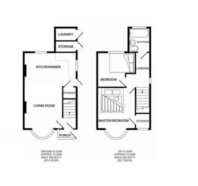 2 Bedroom Semi Detached House Stunning Renovated Chain Free Home