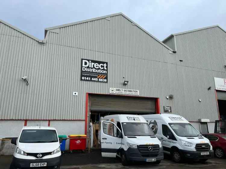 High Bay Warehouse to Let Near Ibrox Underground Station Glasgow