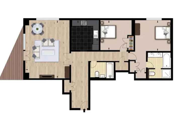 2 Bedroom Flat House to Rent Canary Wharf