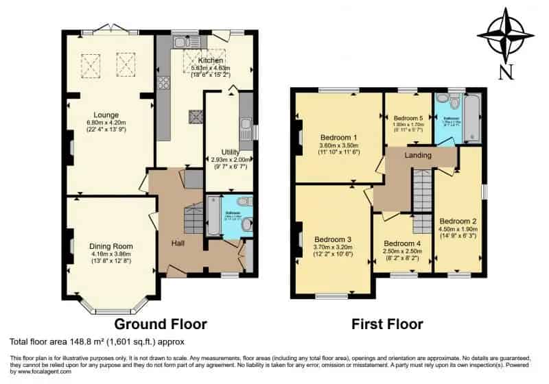 4 5 Bedroom Semi Detached House For Sale