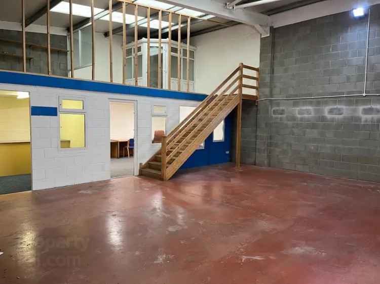 1150 sq ft Industrial Unit Belfast - Mezzanine, Office Space, Parking