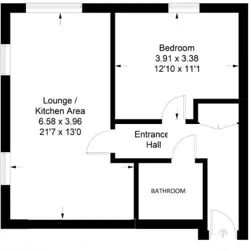 Spacious 1-Bed Apartment Roman Gate Development Leighton Buzzard