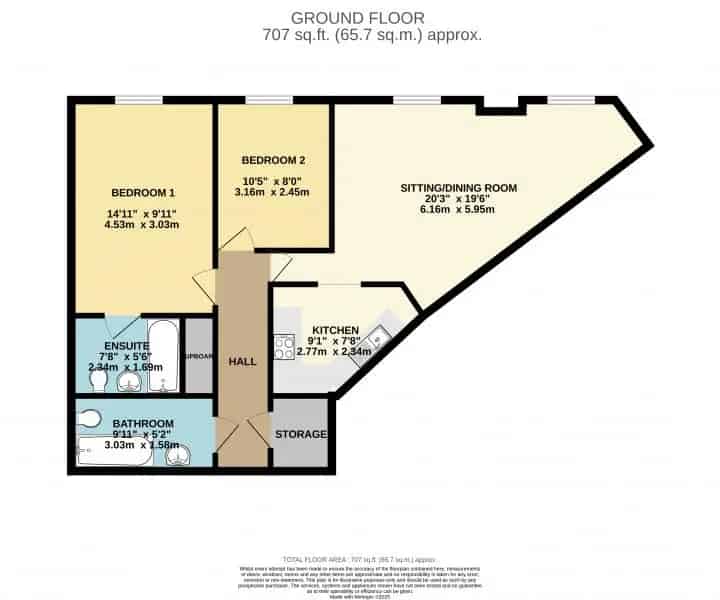 2 Bedroom Flat Ground Floor Secure Gated Development