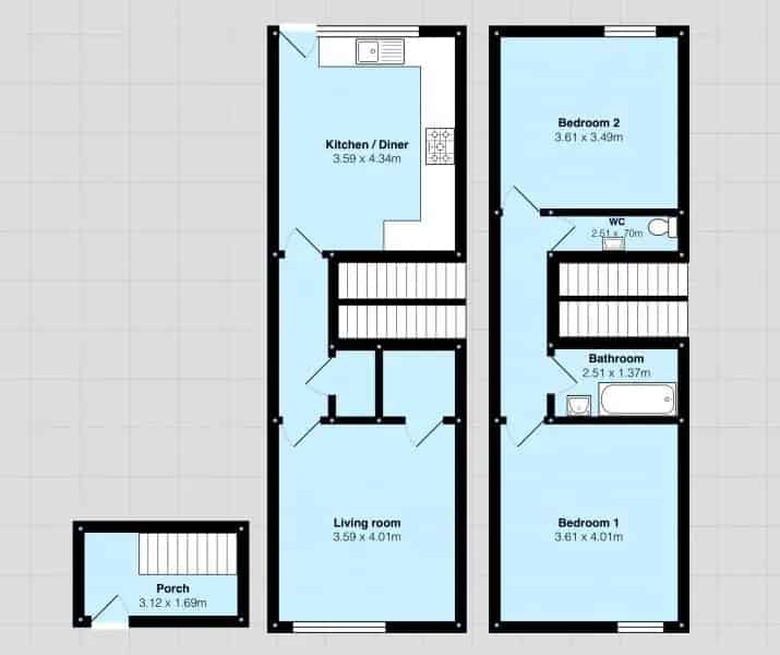 2 Bedroom Townhouse Birmingham Modern Renovated Garden Parking