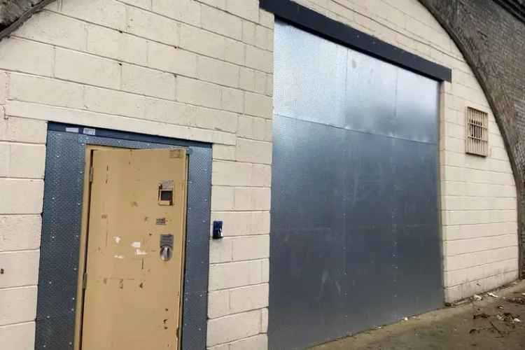 Brick Infill Building with Metal Access Door and Utilities