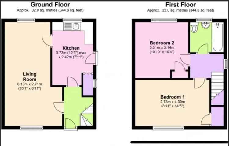 2 Bedroom Semi Detached House For Sale