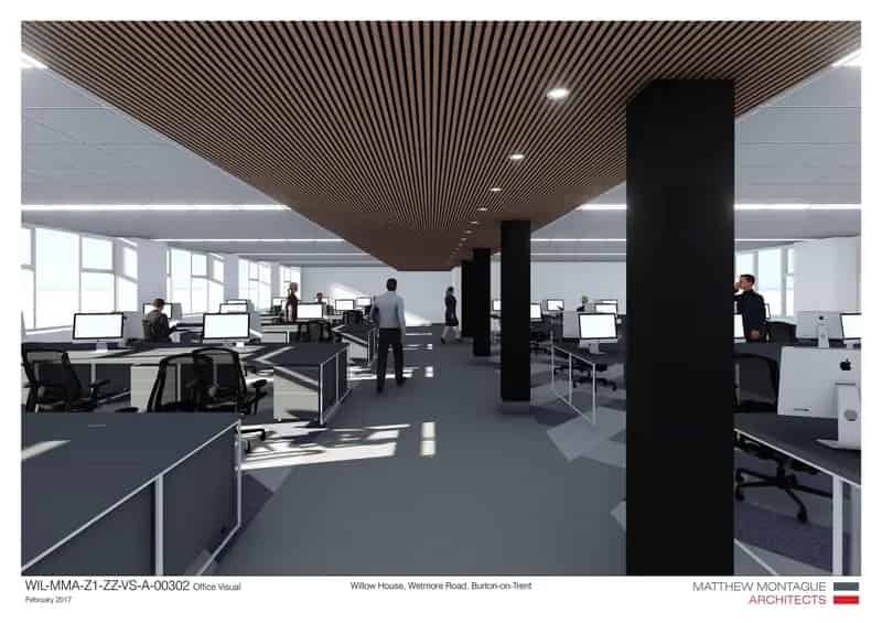 Refurbished Open-Plan Offices near River Trent