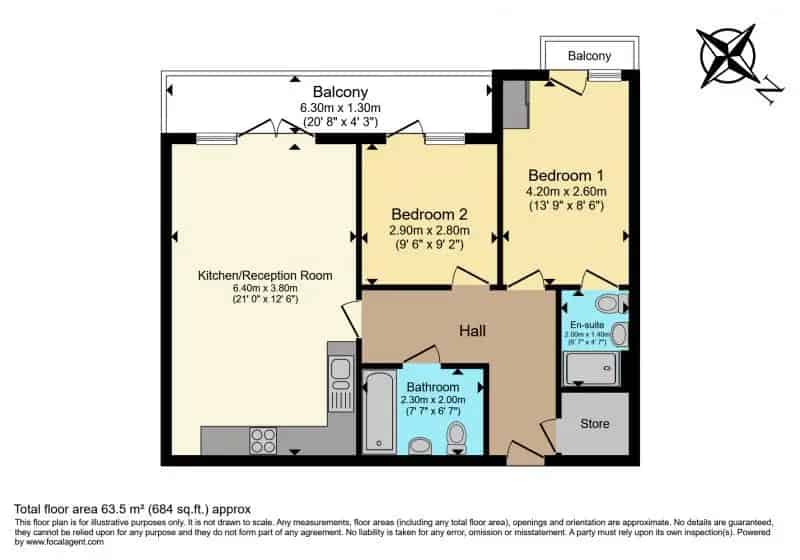2 Bedroom Apartment Canning Town - New Build - Balcony