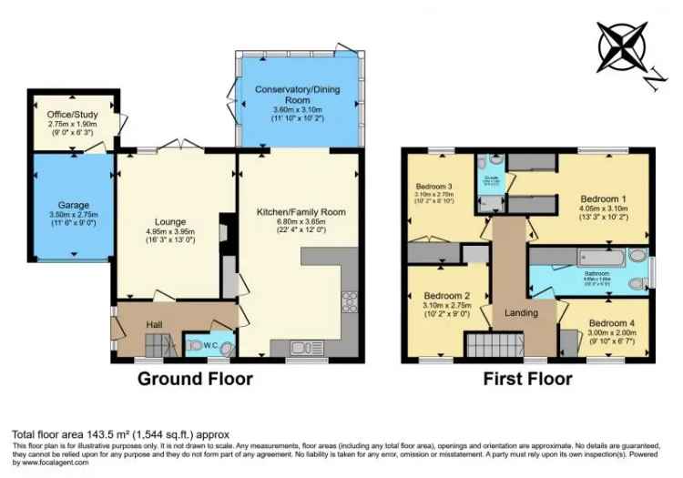4 Bedroom Detached House with Stunning Garden and Open Plan Living