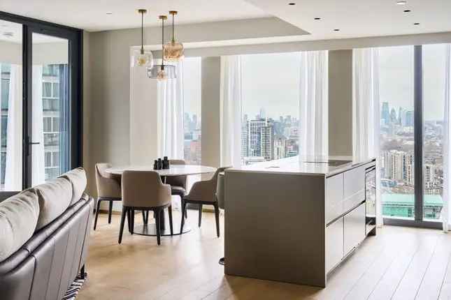 Luxury 2-Bed Flat River Tower Nine Elms Stunning Thames Views