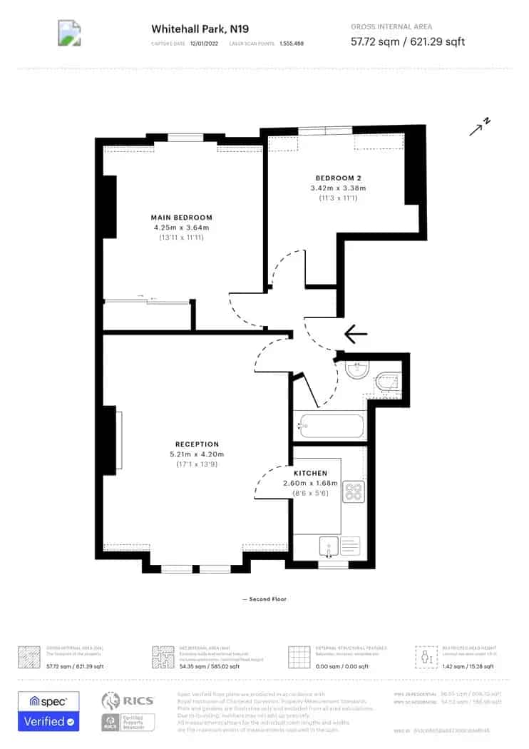 2 Bedroom Furnished Flat London Available August 2024