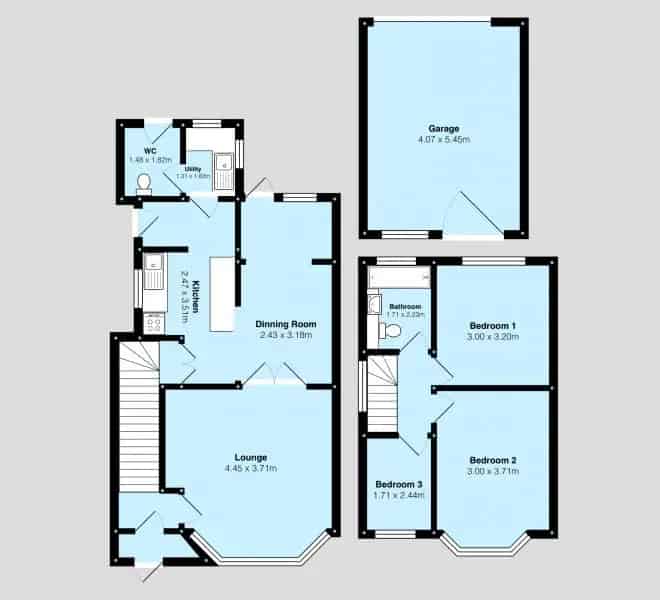 3 bedroom  Semi-detached house