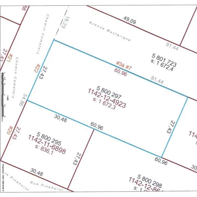 18000 sq ft Wooded Lot for Sale near Norway Bay River